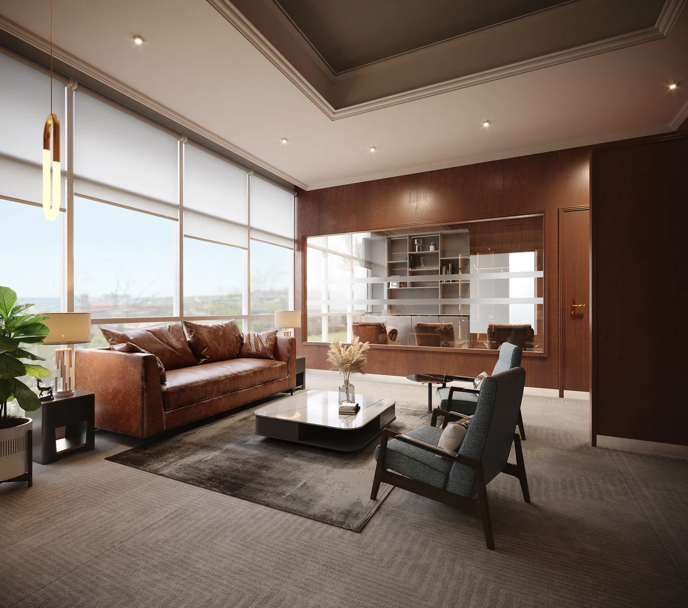 Interior render by Archlane: cabin